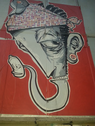Graffiti Do Artista De Rua