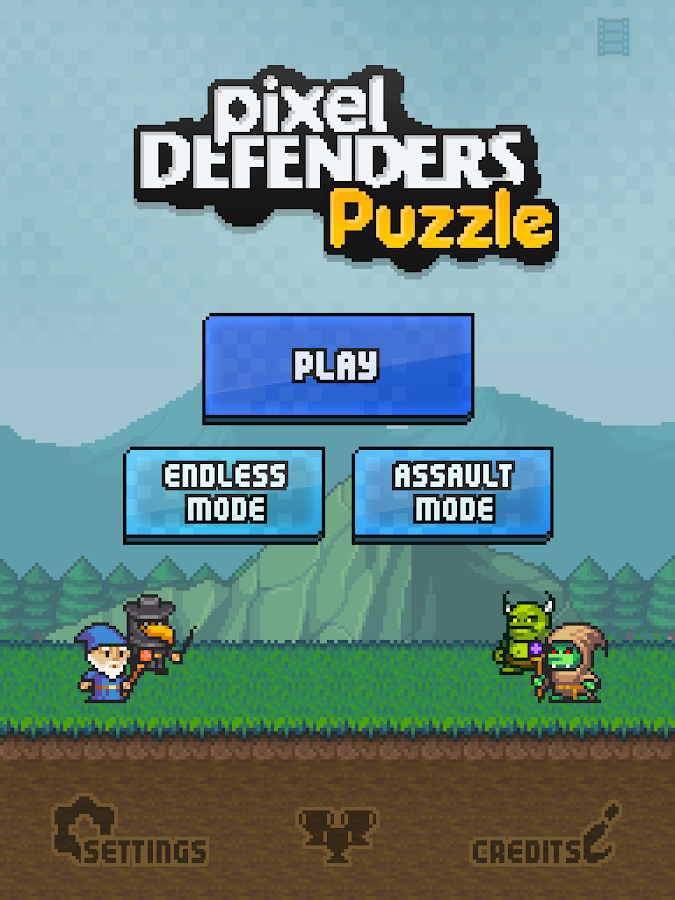 Pixel Defenders Puzzle - screenshot