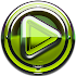 Poweramp skin Lime Glas deluxe3.10 (Paid)