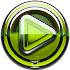 Poweramp skin Lime Glas deluxe3.10 (Paid)
