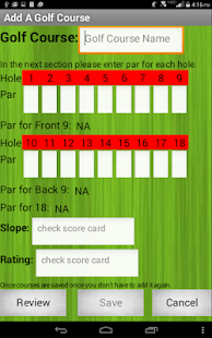 Free Download Golf Round Analyzer APK for Android