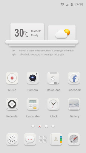 【免費個人化App】Classic White GOLauncher Theme-APP點子