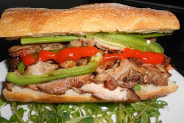 Caramelized Chicken Banh Mi