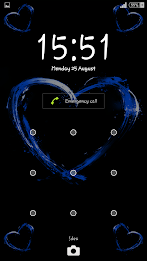Hearts Blue Theme For Xperia poster 4
