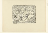 Wandtapijt met vier musicerende vrouwen in landschap