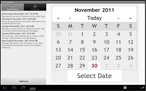 Free Download Events Scheduler APK for Android