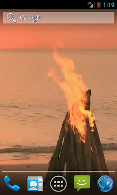 Bonfire on the beach LWP HDのおすすめ画像4