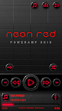 NEON RED Poweramp skin V2