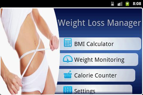 Android application My Weight Loss Manager screenshort