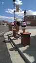 Giant ice cream cones