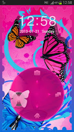 Motýli Theme GO Locker poster 4