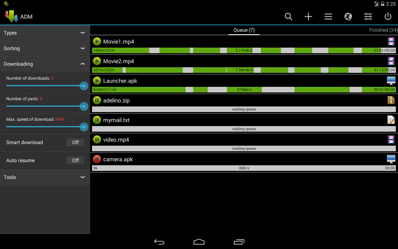 Advanced Download Manager - screenshot