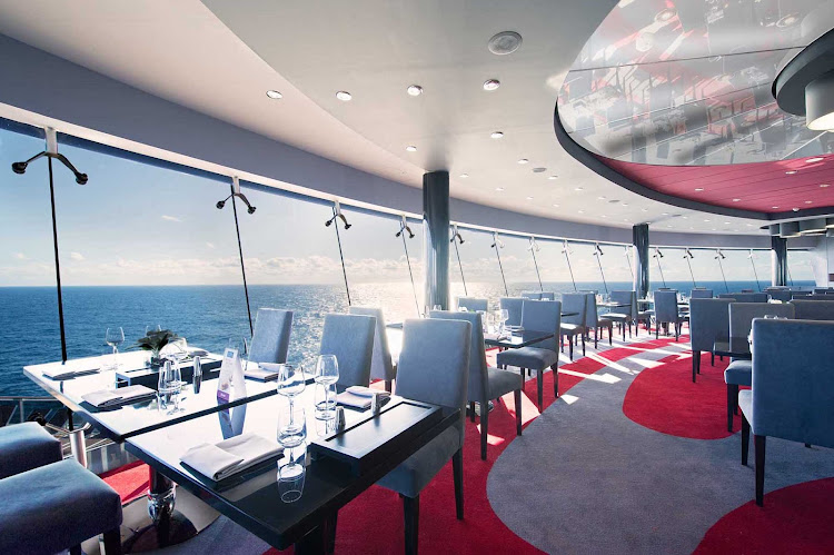 Enjoy the panoramic views of Caribbean scenery while dining in MSC Divina's Galaxy Restaurant. Located on deck 16, it has seating for 71. 