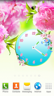 花卉 時鐘 小工具(圖1)-速報App