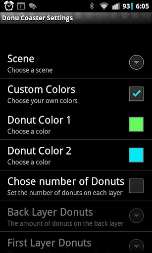 Donut Coasters Live Wallpaper