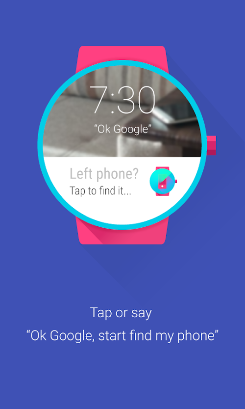 Android application Find My Phone (Android Wear) screenshort