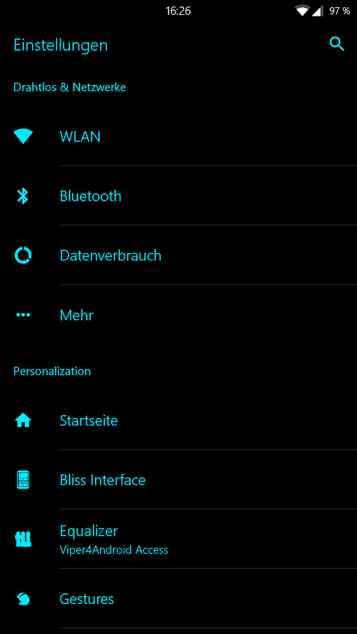 Android application Urban cyan cm12 theme Full screenshort
