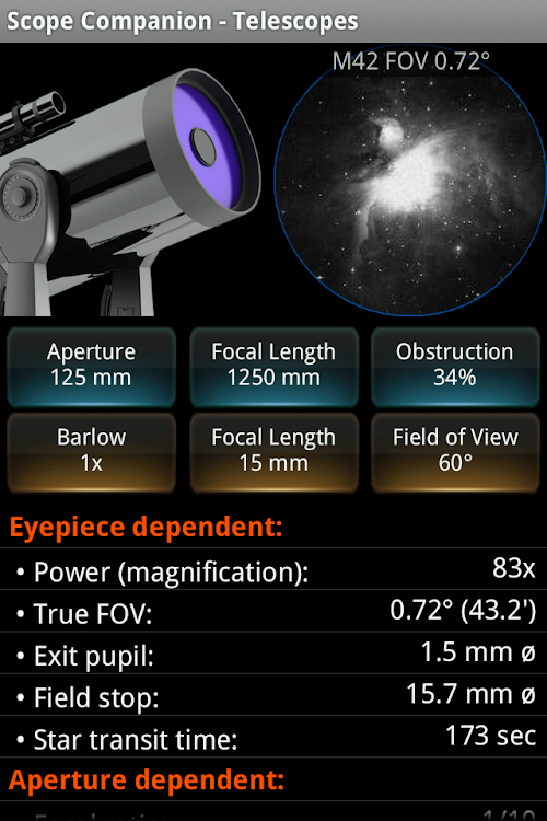 Android application Scope Companion screenshort