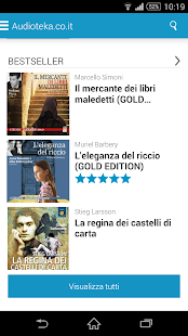 Screenshot dell'applicazione Android Audioteka