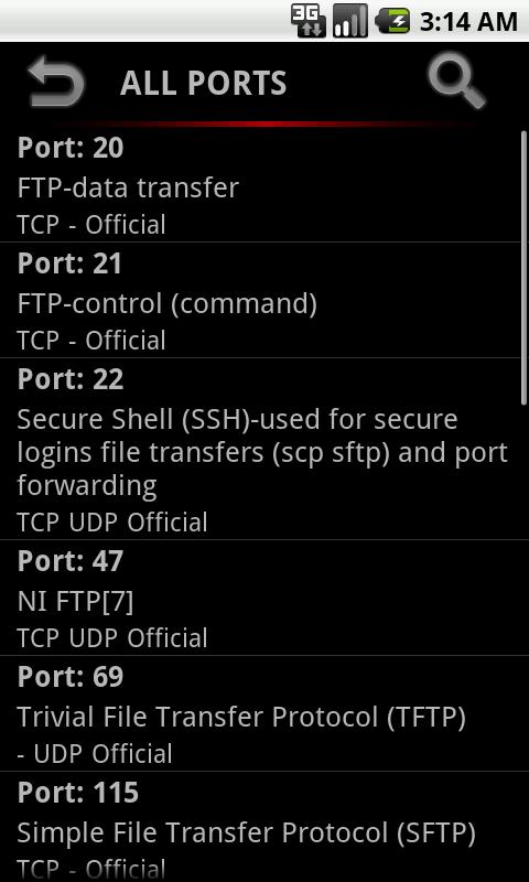 Port Numbers - Android Apps on Google Play