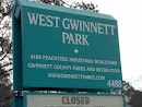 West Gwinnett Park Sign