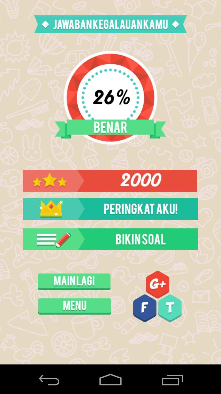 Kuis Galau Screen 3