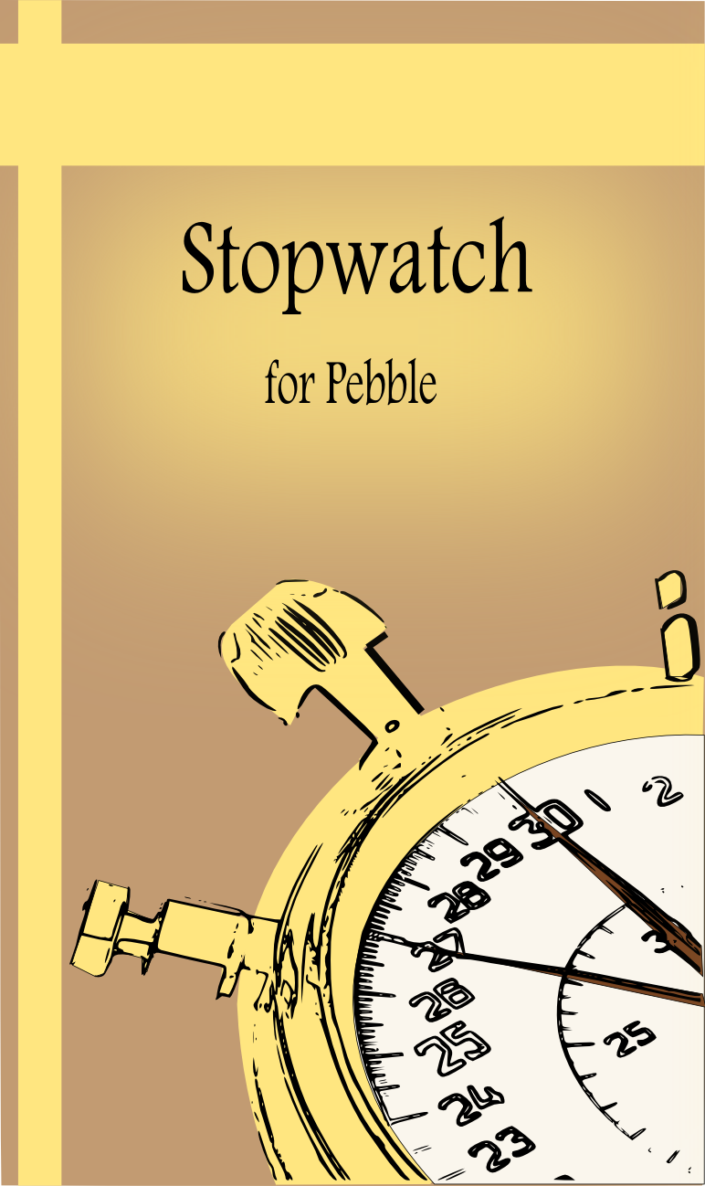 Stopwatch for Pebble Screen 1