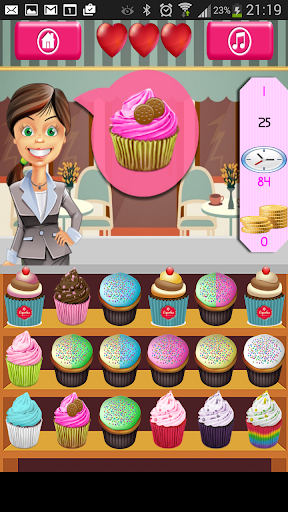 Cupcakes Shop Find Pairs Game