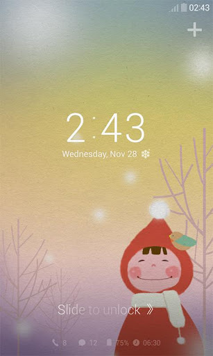 Snowy Day Dodol Locker Theme