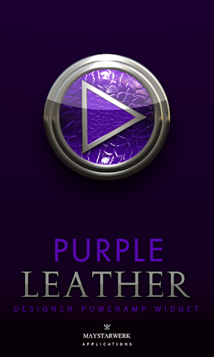 Poweramp Widget Purple Leather