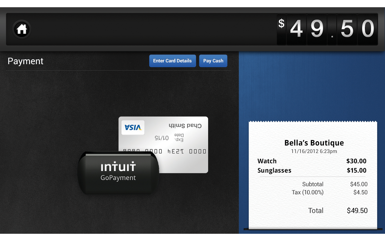 Intuit GoPayment screenshot