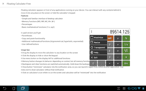 Floating Calculator Free(圖6)-速報App
