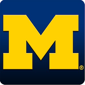 Michigan Wolverines Clock logo