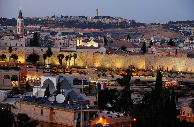 Jerusalem at twilight.