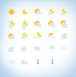 Iconset of Flat Card Style poster 2