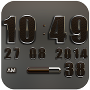 Digi Clock Widget Brown Eleplant