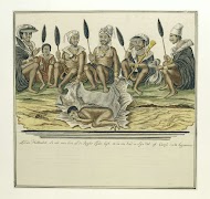 Burial of a Khoikhoi man, with spectators