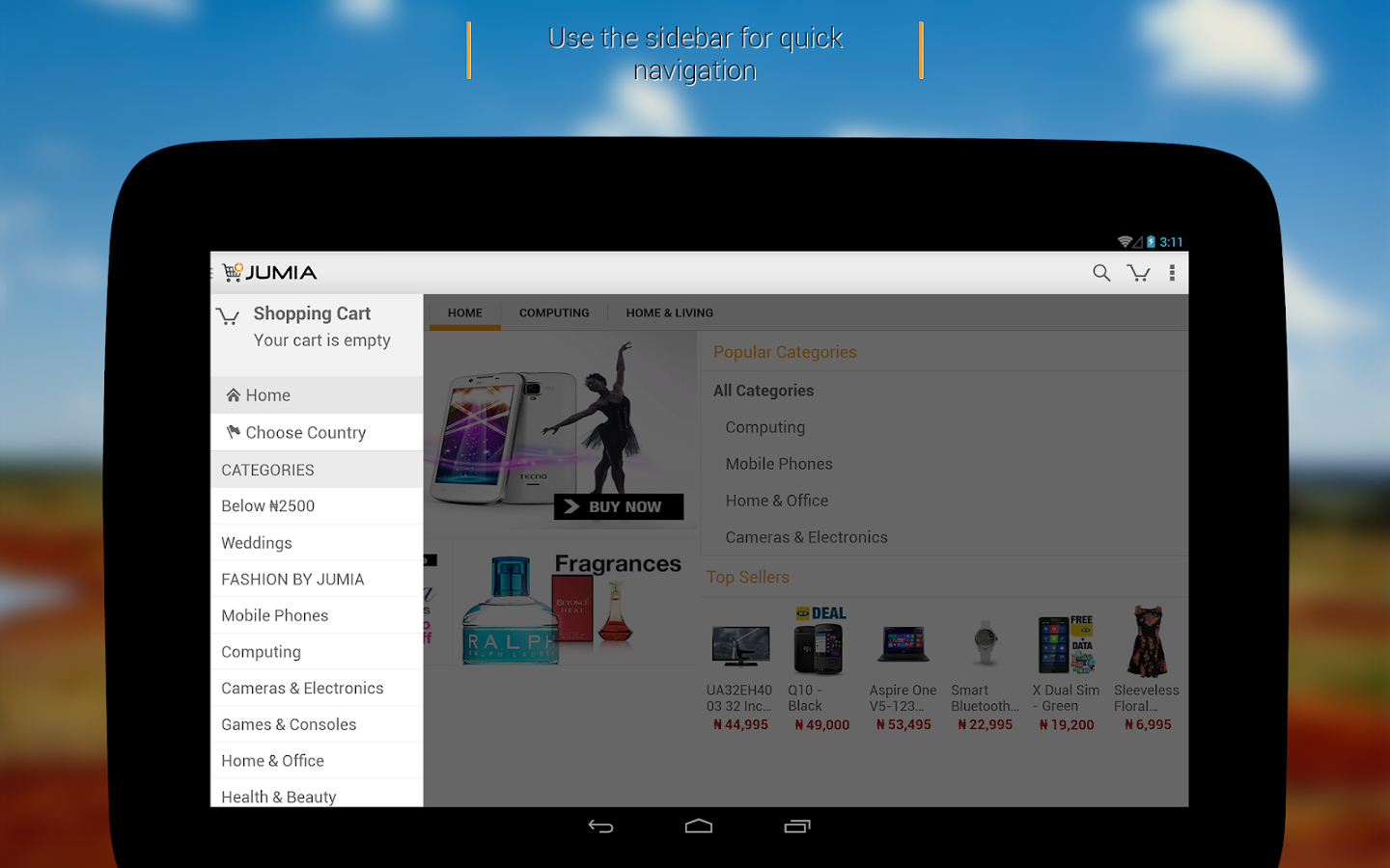 JUMIA Online shopping screenshot