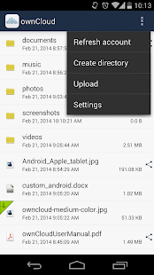 ownCloud - screenshot thumbnail