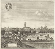 Gezicht op Utrecht vanuit het westen, (plaat I)