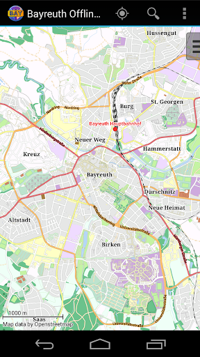 Bayreuth Offline City Map