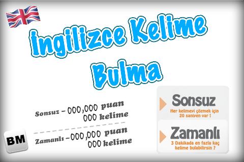 İngilizce Kelime Bulma