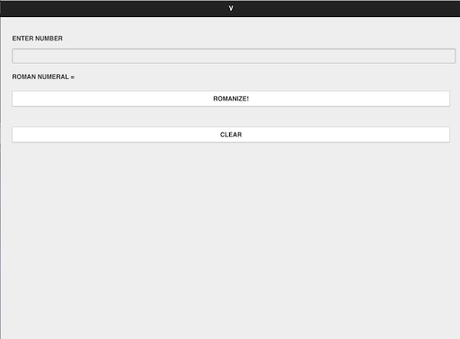 Roman Numeral Converter