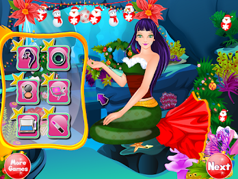 Mermaid christmas celebration poster 14