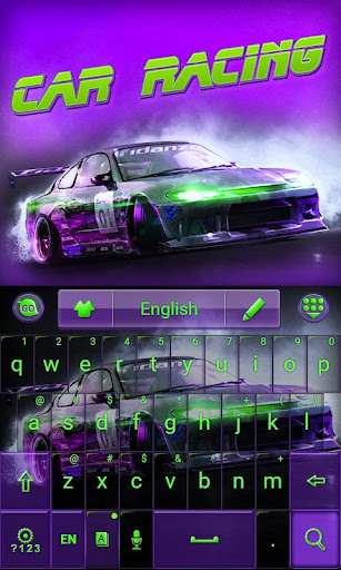 Car Racing GO Keyboard Theme