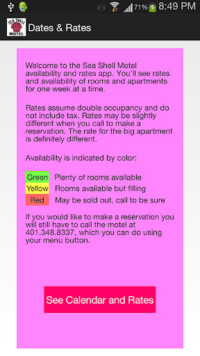 Sea Shell Motel Availability