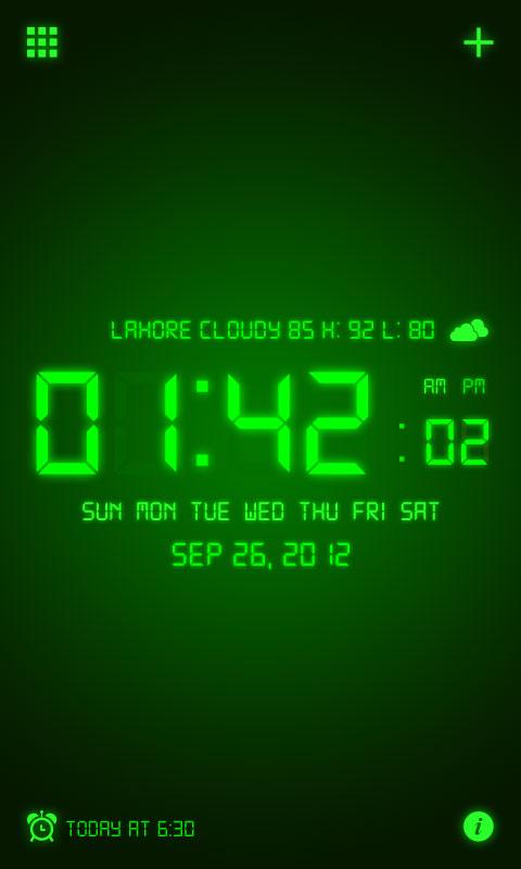 Digital Alarm Clock Pro - screenshot