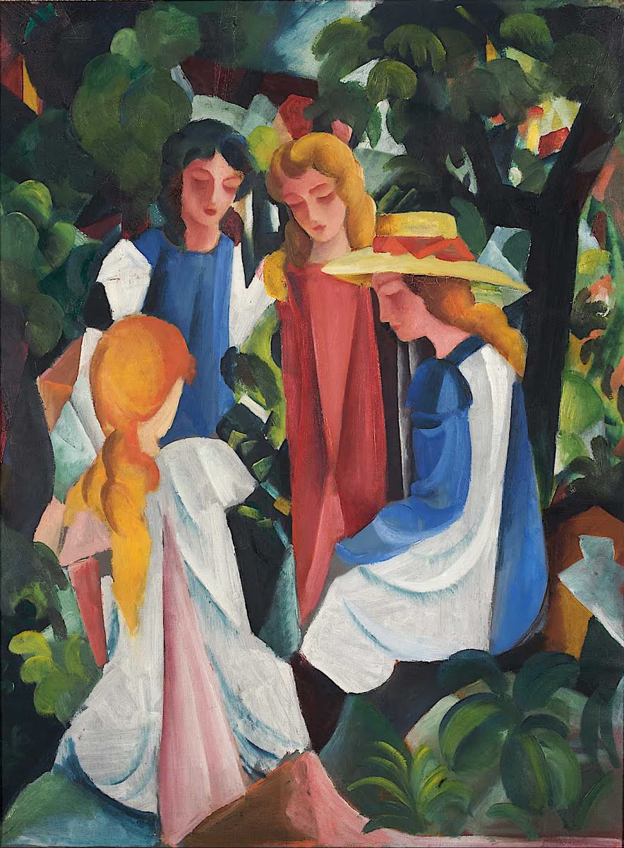 Four Girls August Macke Google Arts Culture