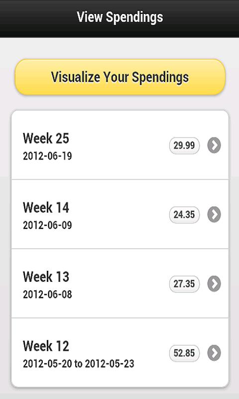 Weekly Budget Screen 3