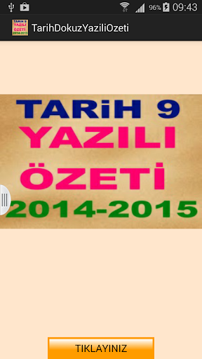 【免費教育App】Tarih 9 Yazılı Özeti-APP點子